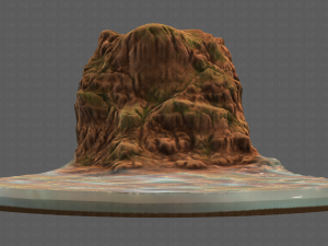 cliff lowpoly v05 3D 模型