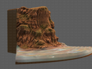 cliff lowpoly v05 3D 模型