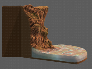 cliff lowpoly v05 3D 模型