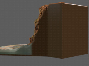 cliff lowpoly v05 3D Model