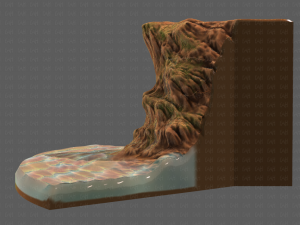 cliff lowpoly v05 3D 模型
