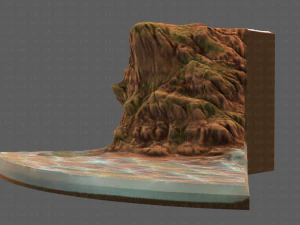 cliff lowpoly v05 3D Model