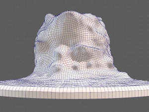 cliff lowpoly v05 3D Model