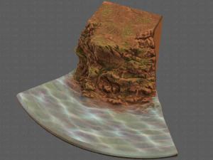 cliff lowpoly v05 3D Model