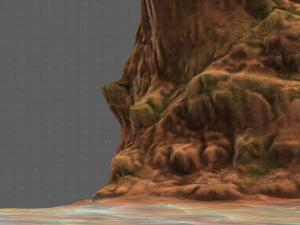 cliff lowpoly v05 3D Model