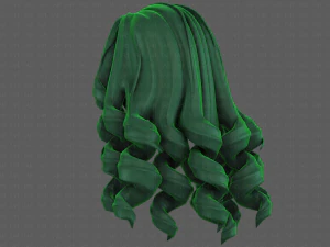 3d hair style for girl v94 3D Model