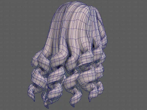 3d hair style for girl v94 3D Model