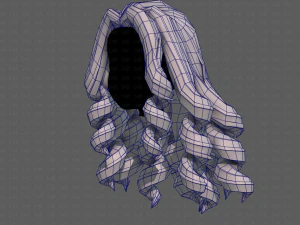 3d hair style for girl v94 3D Model