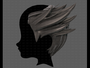 3d hair style for boy v76 3D 모델