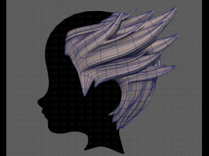 3d hair style for boy v76 3D 모델