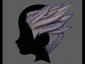 3d hair style for boy v76 3D 모델