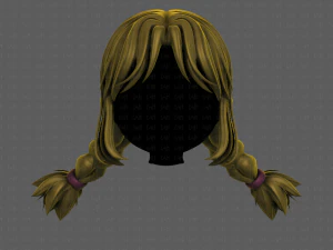 3d hair style for girl v95 3D Model