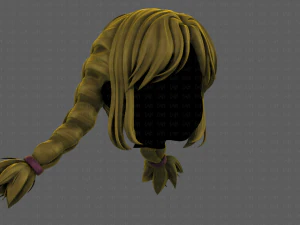 3d hair style for girl v95 3D Model