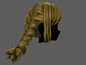 3d hair style for girl v95 3D Model