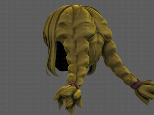 3d hair style for girl v95 3Dモデル
