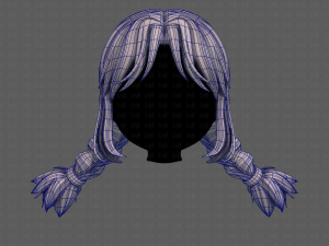 3d hair style for girl v95 3Dモデル