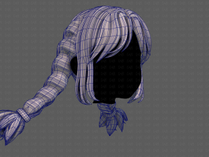 3d hair style for girl v95 3Dモデル