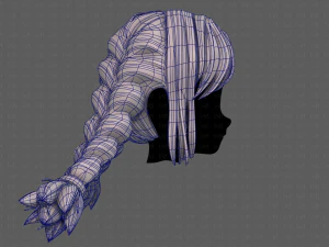 3d hair style for girl v95 3D Model