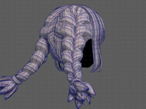 3d hair style for girl v95 3D Model