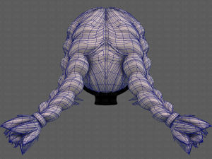 3d hair style for girl v95 3Dモデル
