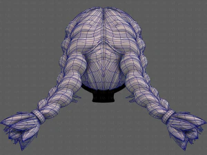 3d hair style for girl v95 3D Model