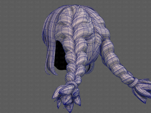 3d hair style for girl v95 3Dモデル