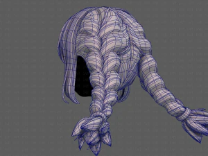 3d hair style for girl v95 3D Model