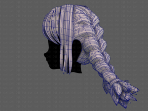 3d hair style for girl v95 3Dモデル