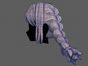 3d hair style for girl v95 3D Model
