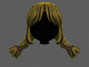 3d hair style for girl v95 3D Model