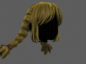 3d hair style for girl v95 3D Model