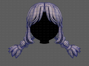 3d hair style for girl v95 3Dモデル