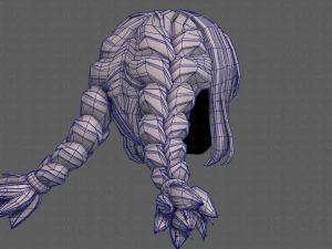 3d hair style for girl v95 3D Model