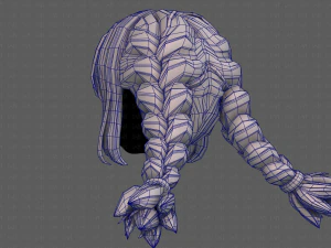 3d hair style for girl v95 3D Model