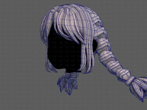3d hair style for girl v95 3D Model