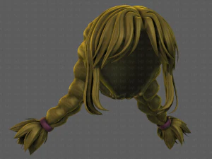 3d hair style for girl v95 3D Model