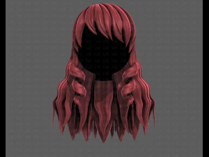 3d зачіска для дівчини v96 3D Модель