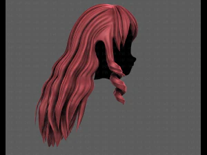 3d зачіска для дівчини v96 3D Модель