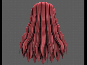 3d зачіска для дівчини v96 3D Модель