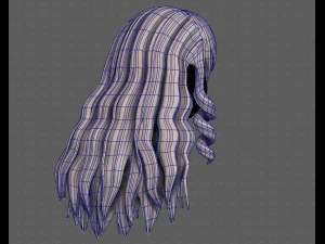 3d зачіска для дівчини v96 3D Модель