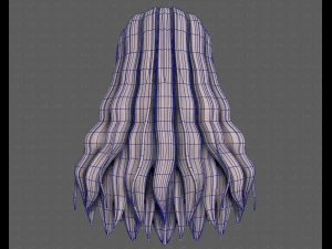 3d зачіска для дівчини v96 3D Модель