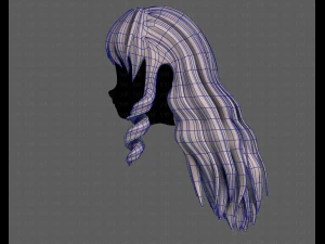 3d зачіска для дівчини v96 3D Модель