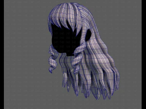 3d зачіска для дівчини v96 3D Модель