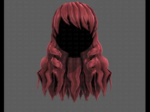 3d зачіска для дівчини v96 3D Модель