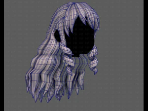 3d зачіска для дівчини v96 3D Модель