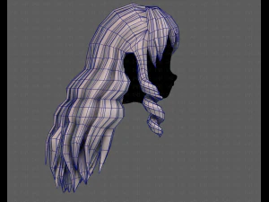 3d зачіска для дівчини v96 3D Модель