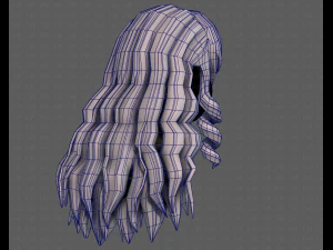 3d зачіска для дівчини v96 3D Модель