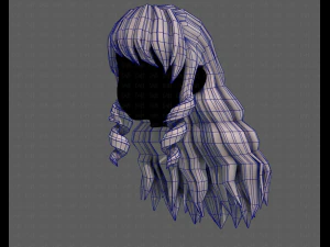 3d зачіска для дівчини v96 3D Модель