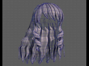 3d зачіска для дівчини v96 3D Модель