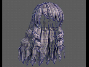 3d зачіска для дівчини v96 3D Модель